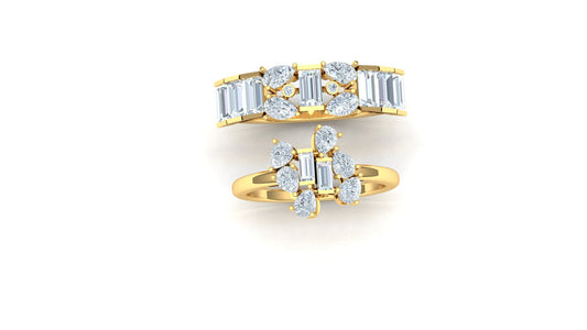 Elegant Multi-Stone CVD Diamond Band Ring