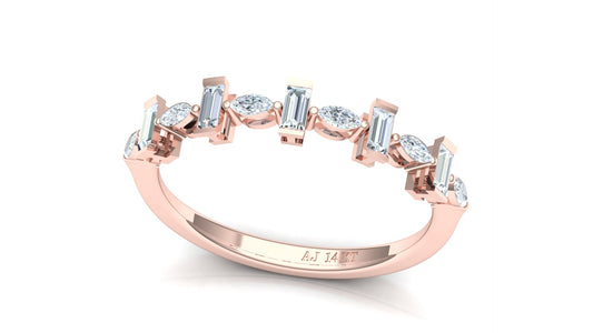 Two-Tone Starburst Petite Diamond Cluster Ring