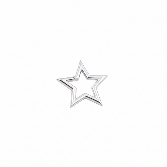 Star Shaped Gold Lock Pendant – Statement Star Charm - Anirudh Jewels
