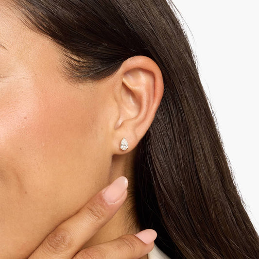 CVD EF-VVS1 1.0 Ct Marquise-Style Diamond Stud Earrings