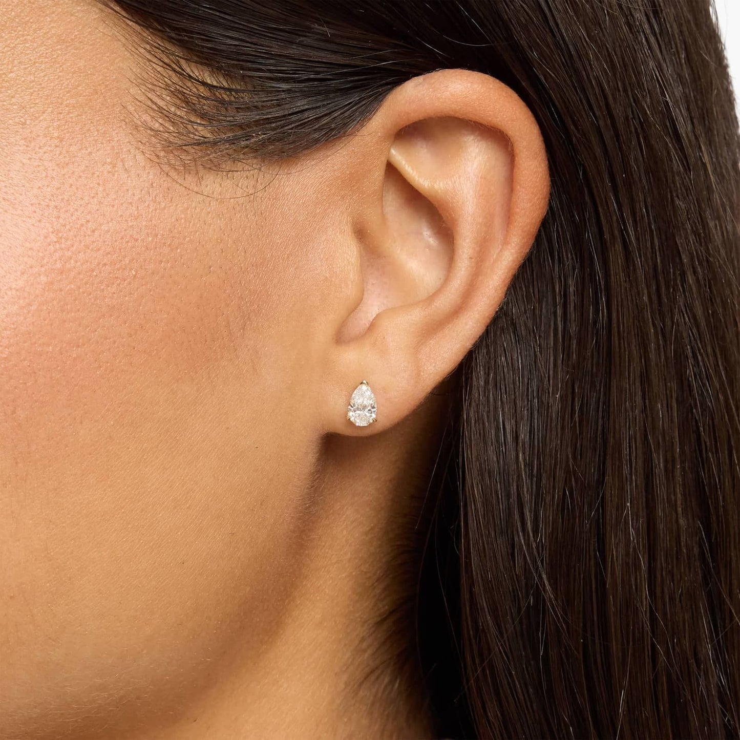 CVD EF-VVS1 1.0 Ct Marquise-Style Diamond Stud Earrings