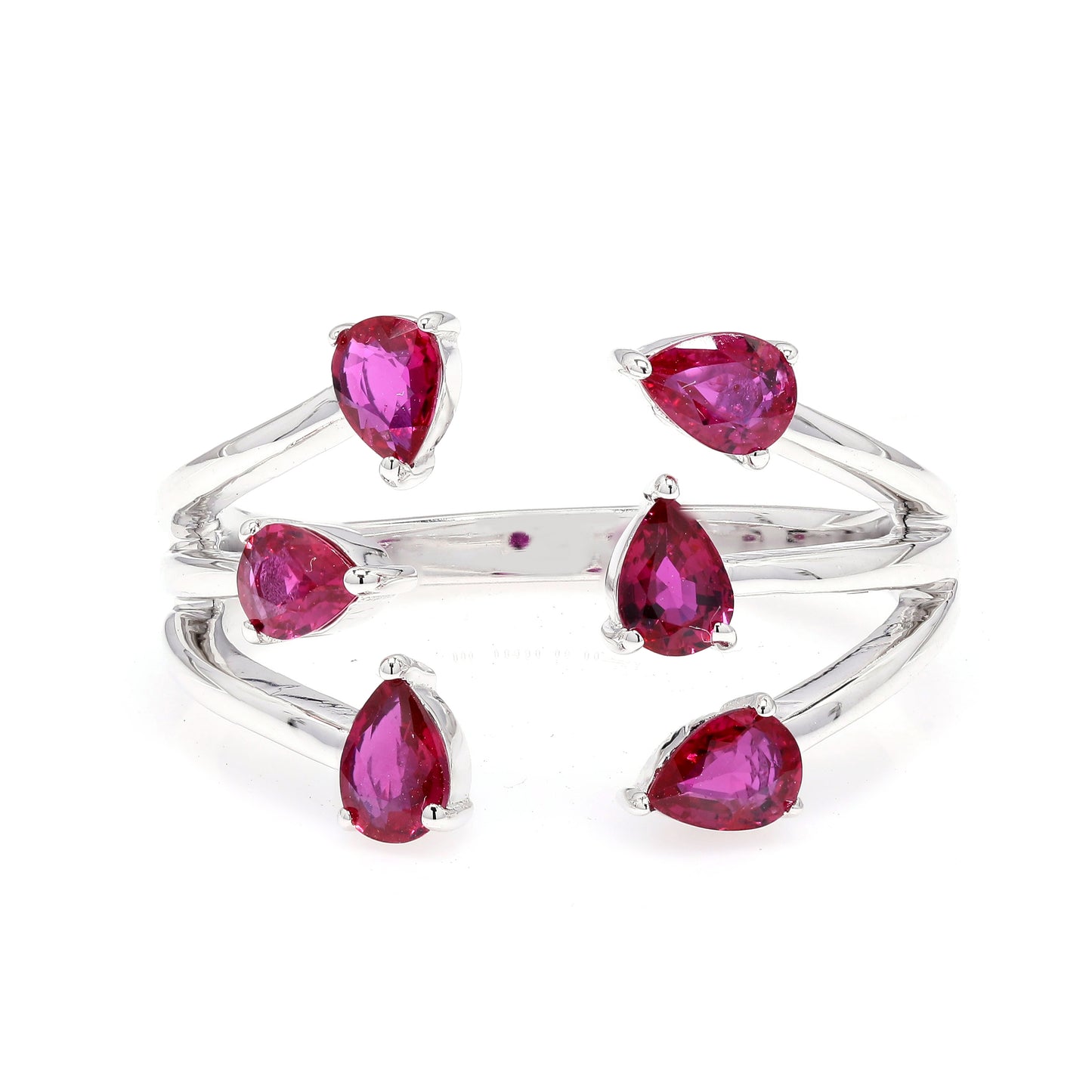 Ruby Gemstone Open Wrap Ring 14K Gold