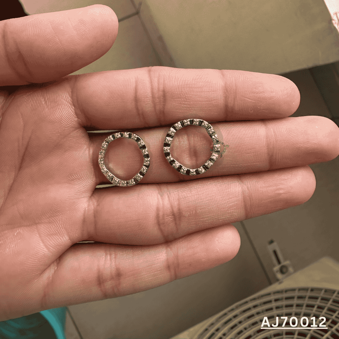 Twilight Loop Diamond Earrings by Anirudh Jewels