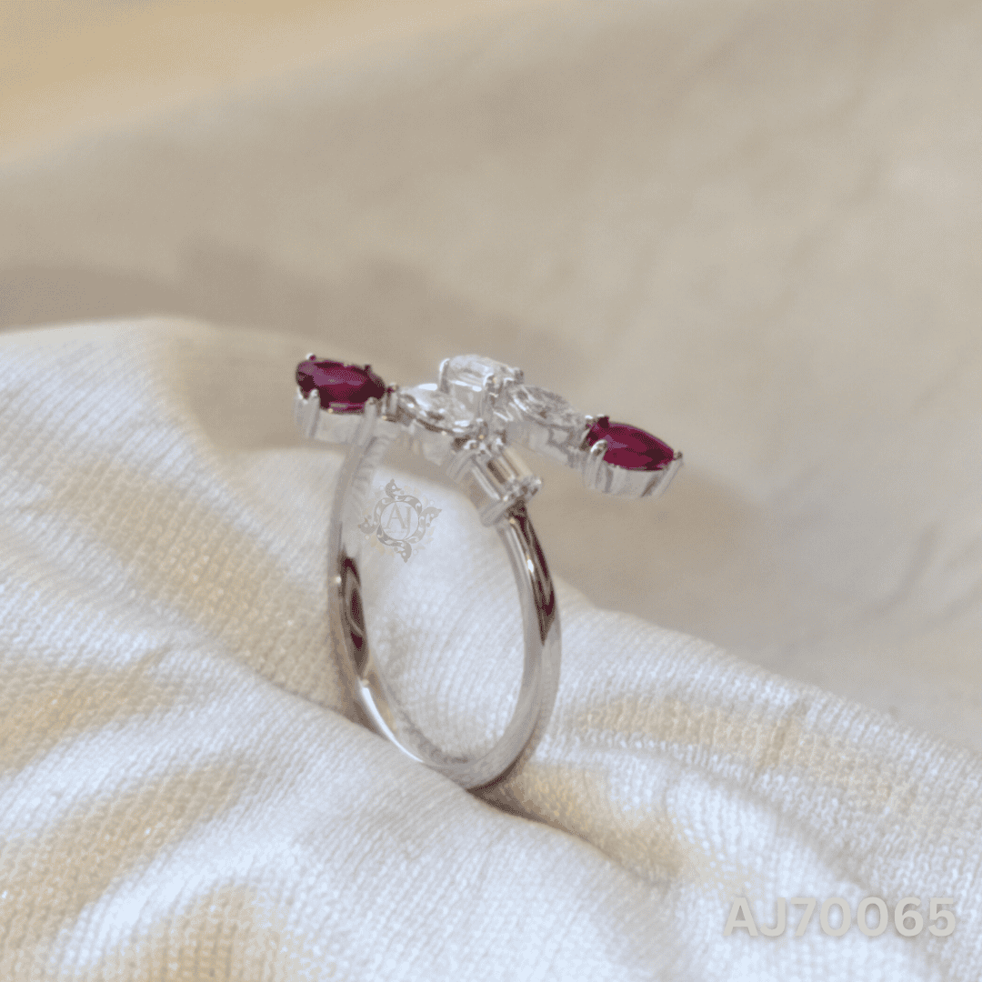 The Ruby Gleam Ring by Anirudh Jewels