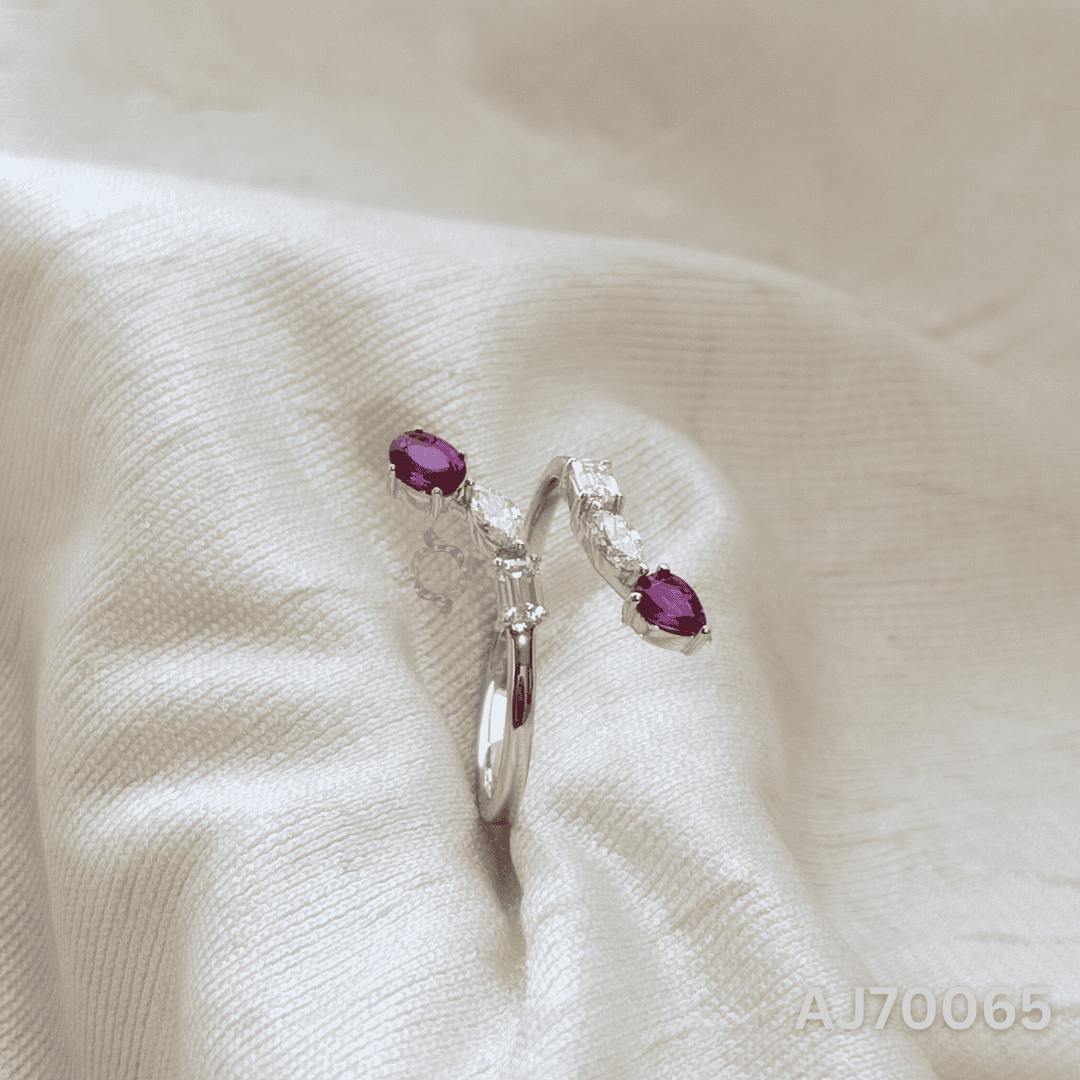 The Ruby Gleam Ring by Anirudh Jewels
