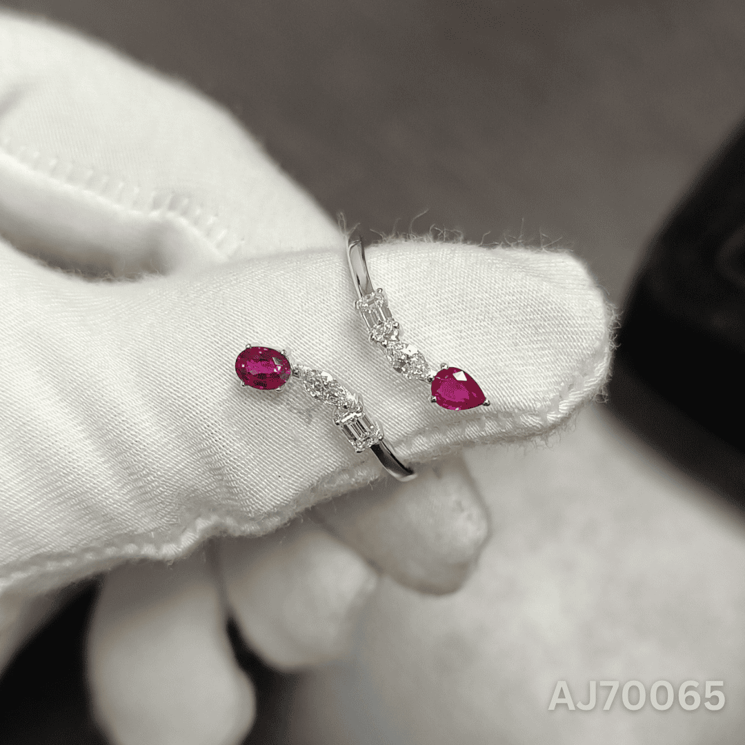 The Ruby Gleam Ring by Anirudh Jewels