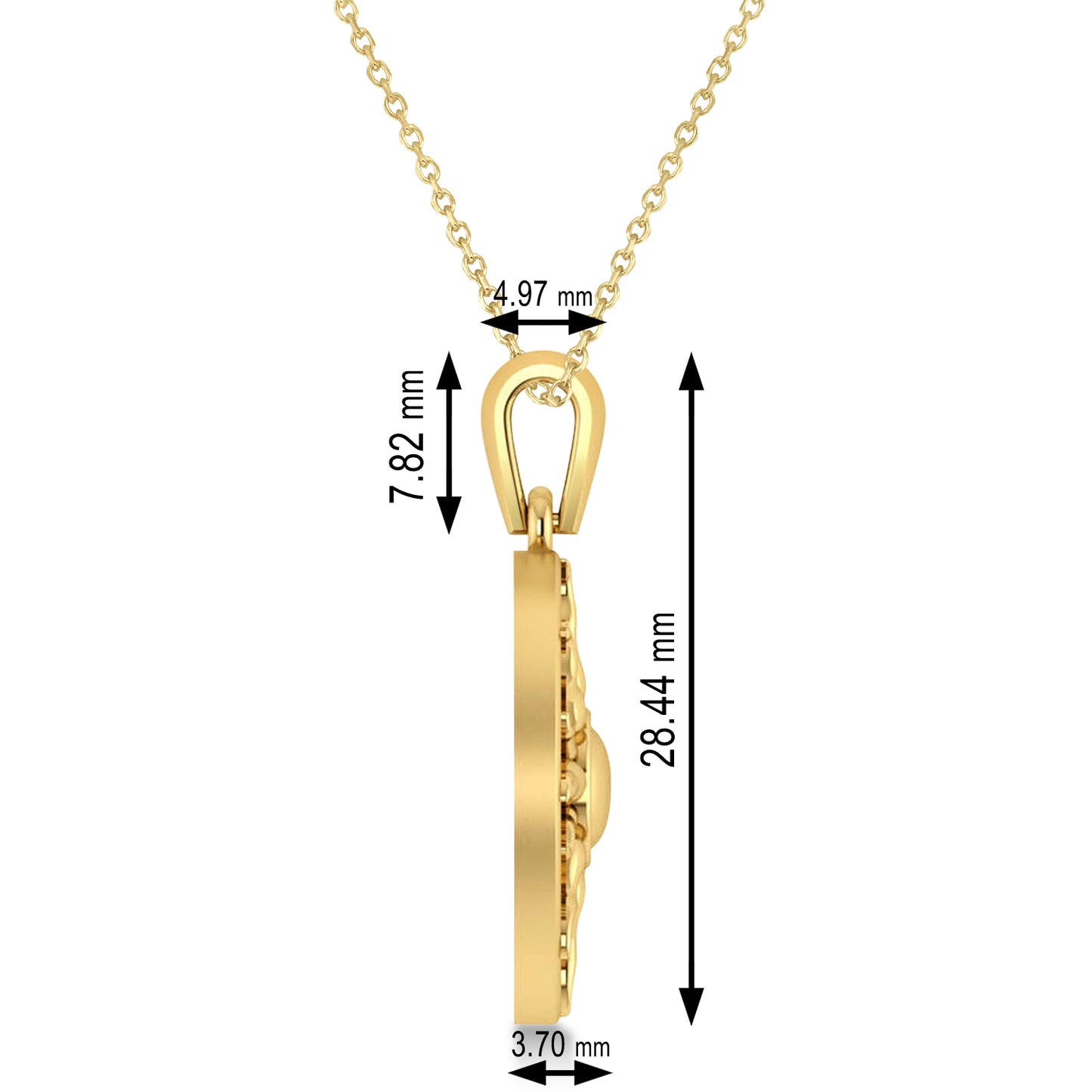 Celestial Sun Disc Gold Pendant Necklace