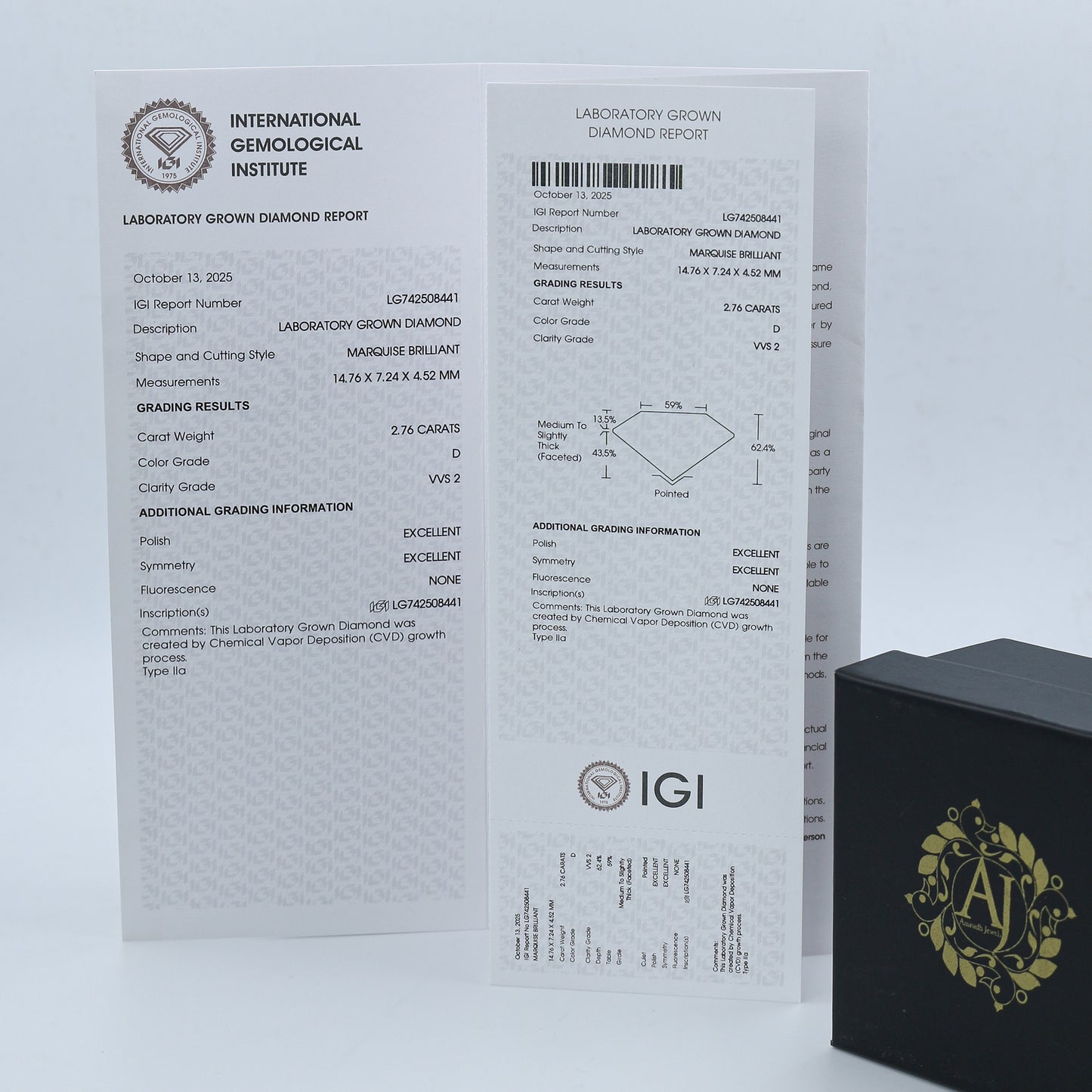 White Gold Marquise Solitaire Diamond Ring with Hidden Accents