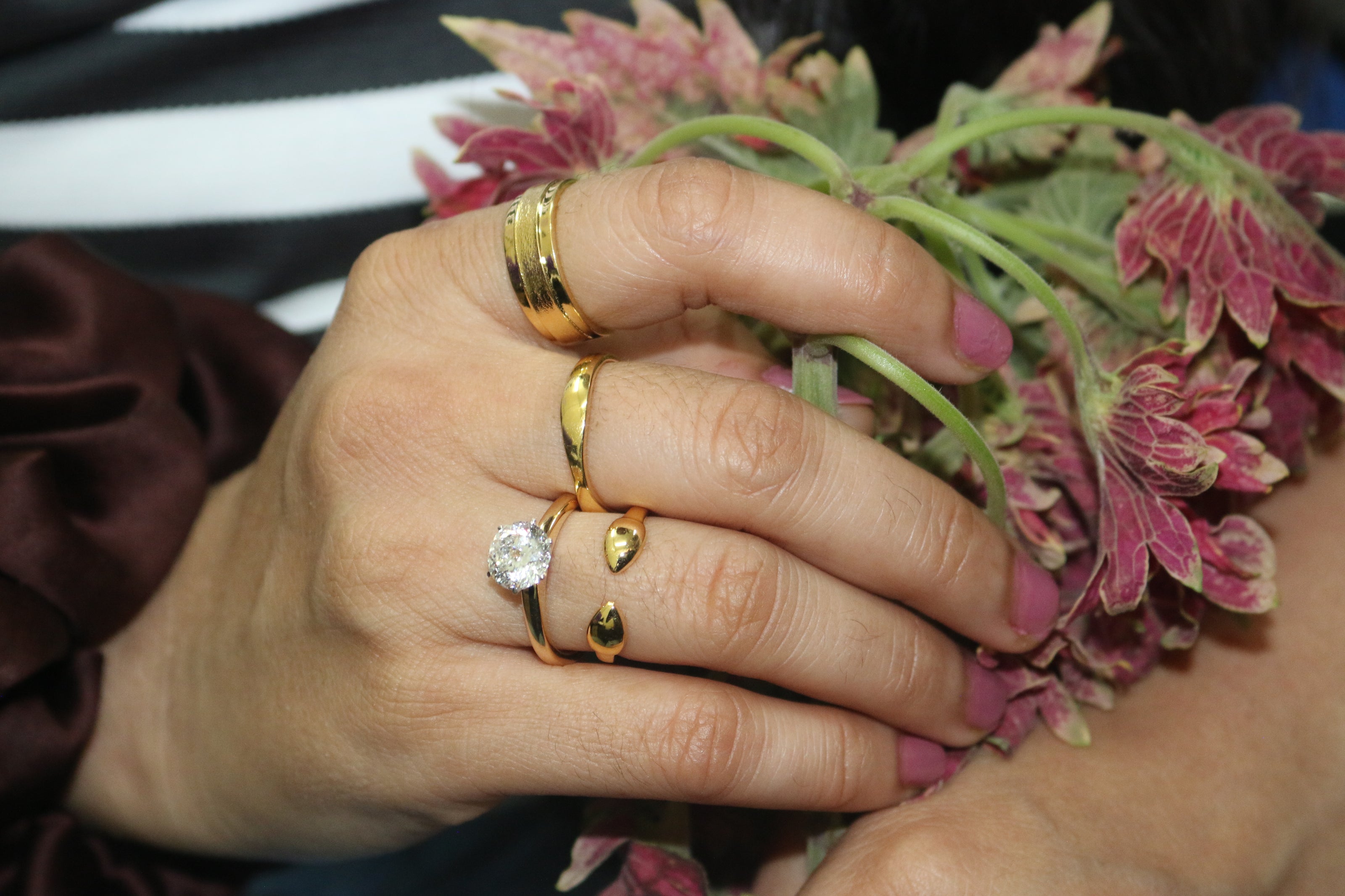 The Gold Rings Collection Which is minimal yet classy is shown in this picture. These rings are Best in design and are really a statement peices crafted in the best Gold and Diamond jewellery Manufacturing in the whole world Anirudh jewels. Anirudh Jewels -Manufacturer of Gold and Diamond Jewellery. Anirudh Jewels manufacturer of diamond Jewellry . best and affordable wholesaller of Diamond and gold Jewellry in Jaipur Anirudh jewels. Anirudh jewels Defines Fashion which is trending in the world .