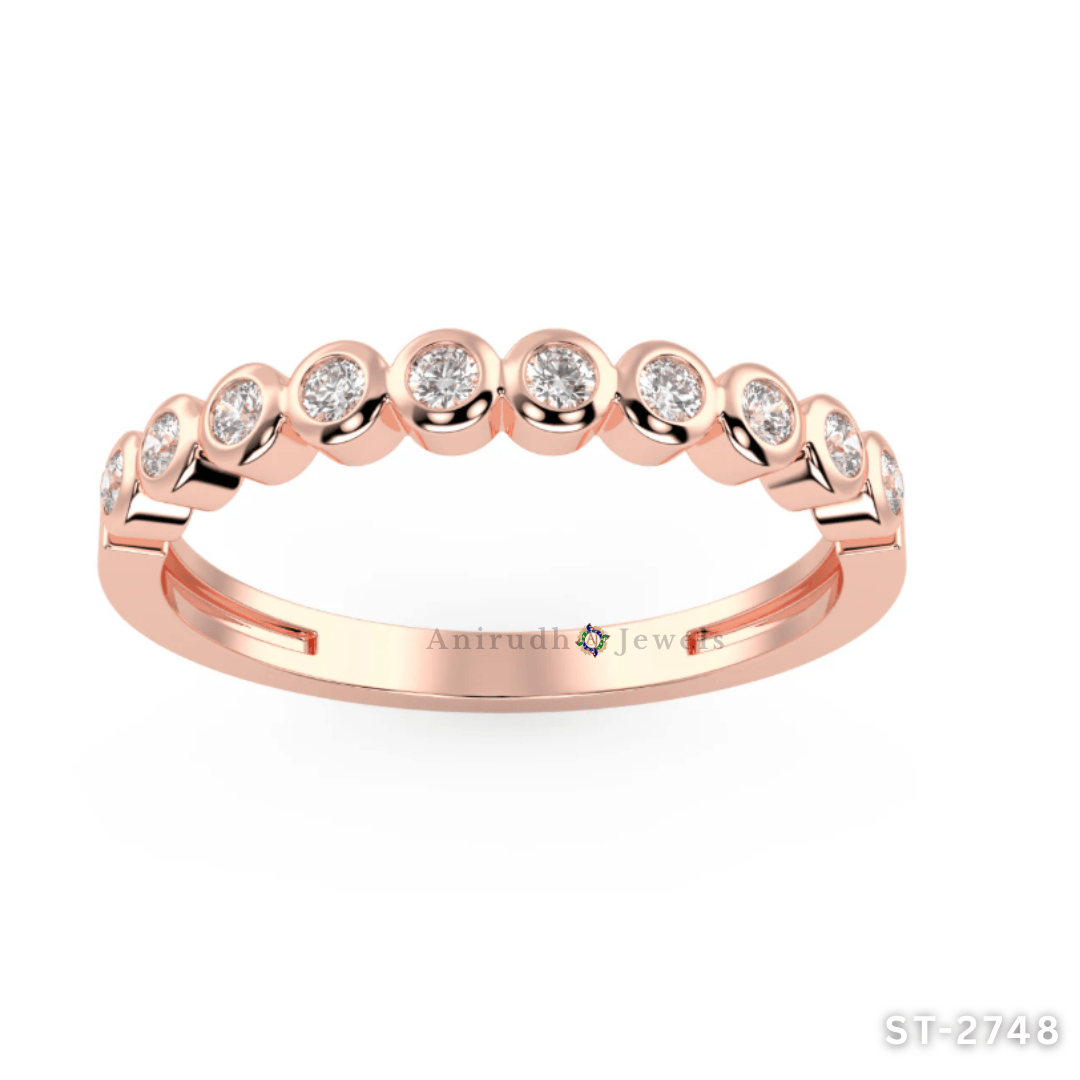 Bezel-Chain Eternity Ring By Anirudh Jewels
