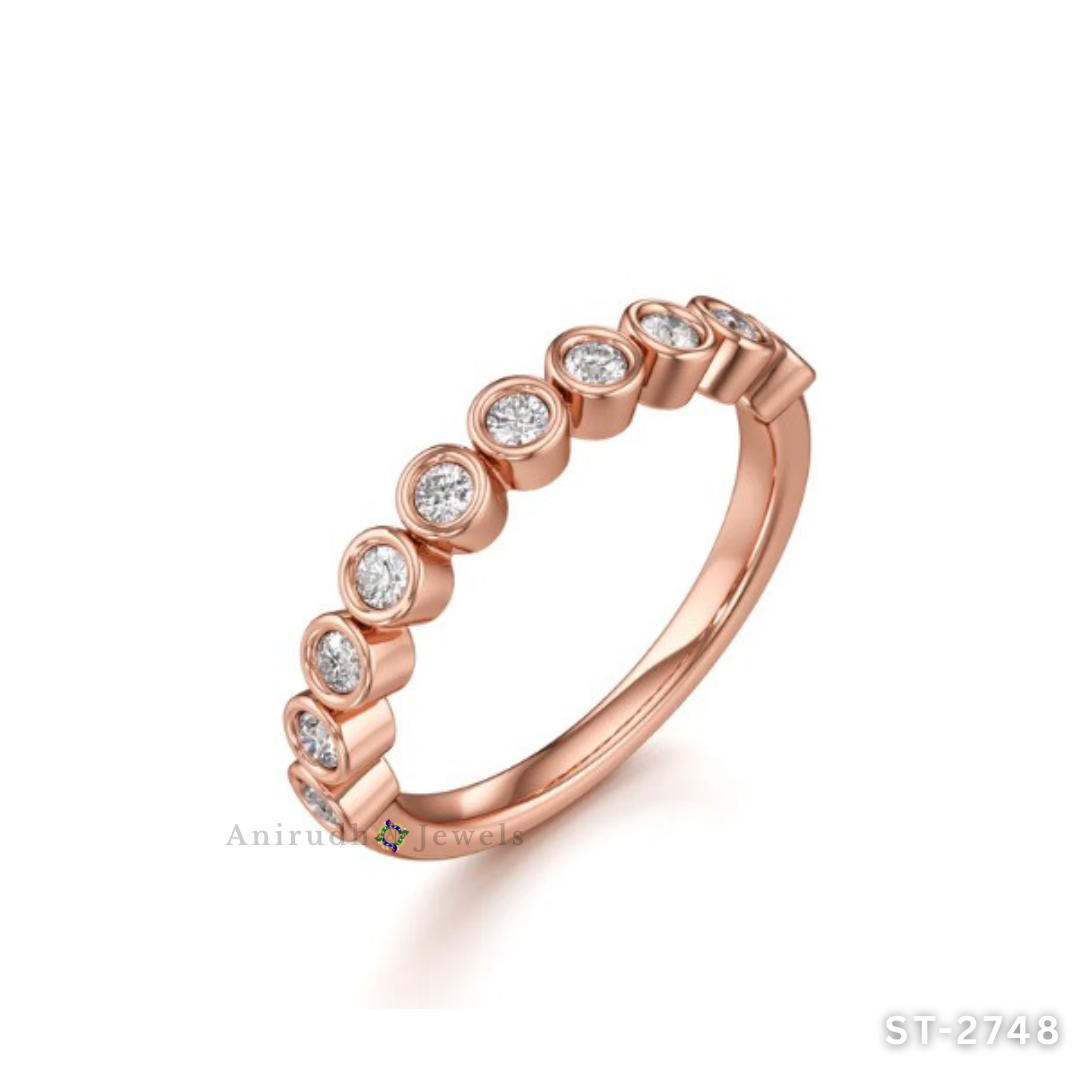 Bezel-Chain Eternity Ring By Anirudh Jewels