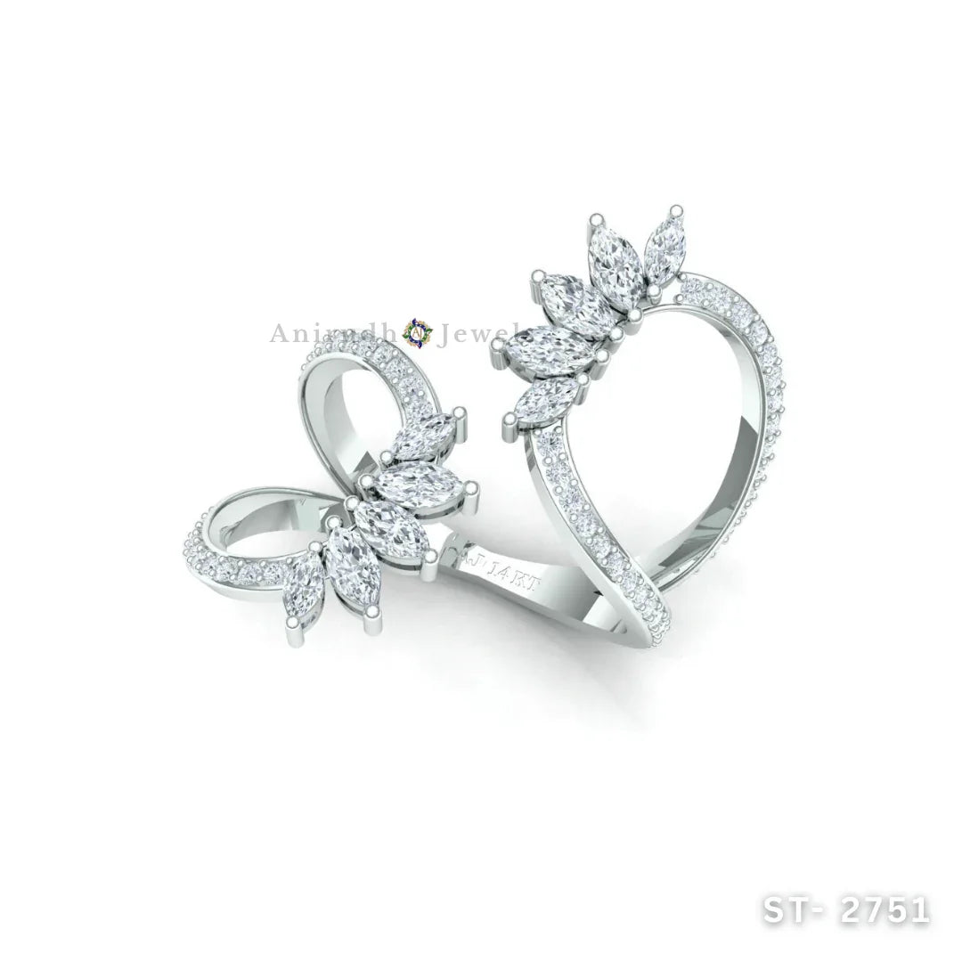 Radiant Blooming lily Diamond Ring By Anirudh Jewels - Anirudh Jewels