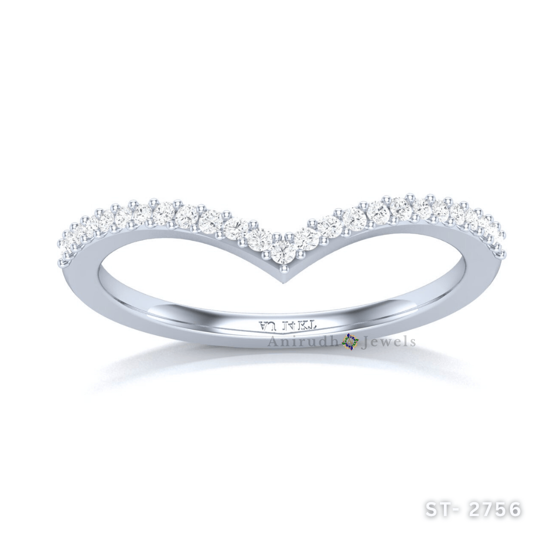 Radiant V Diamond Ring by Anirudh Jewels