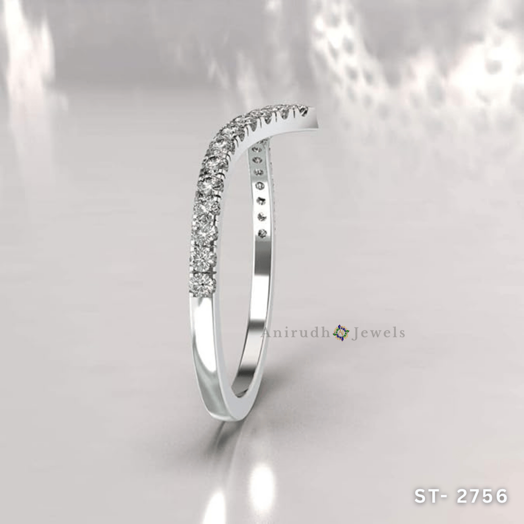 Radiant V Diamond Ring by Anirudh Jewels