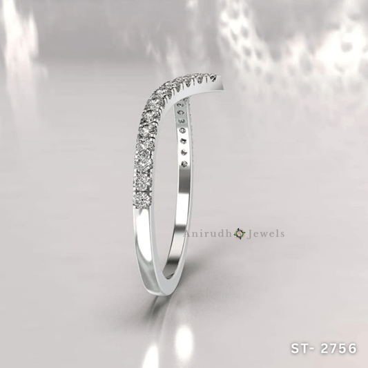 Radiant V Diamond Ring by Anirudh Jewels