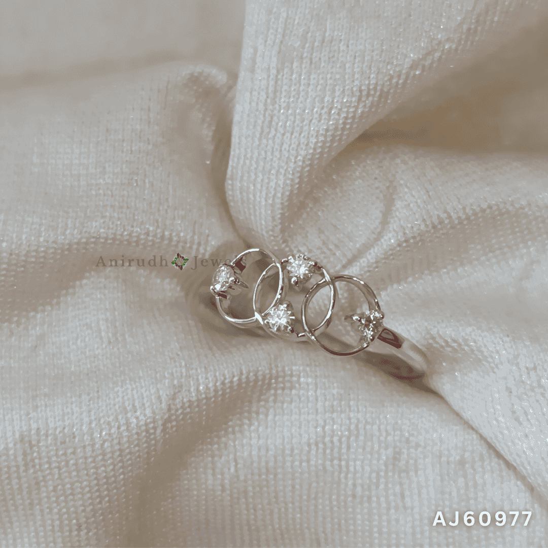 Trio Harmony Diamond Ring by Anirudh Jewels