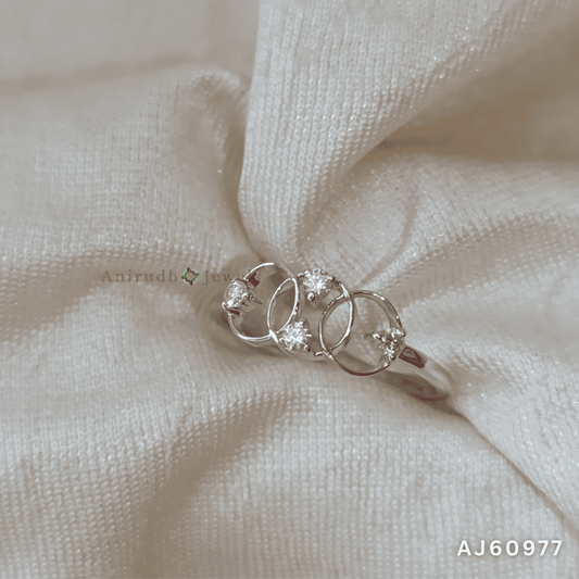 Trio Harmony Diamond Ring by Anirudh Jewels
