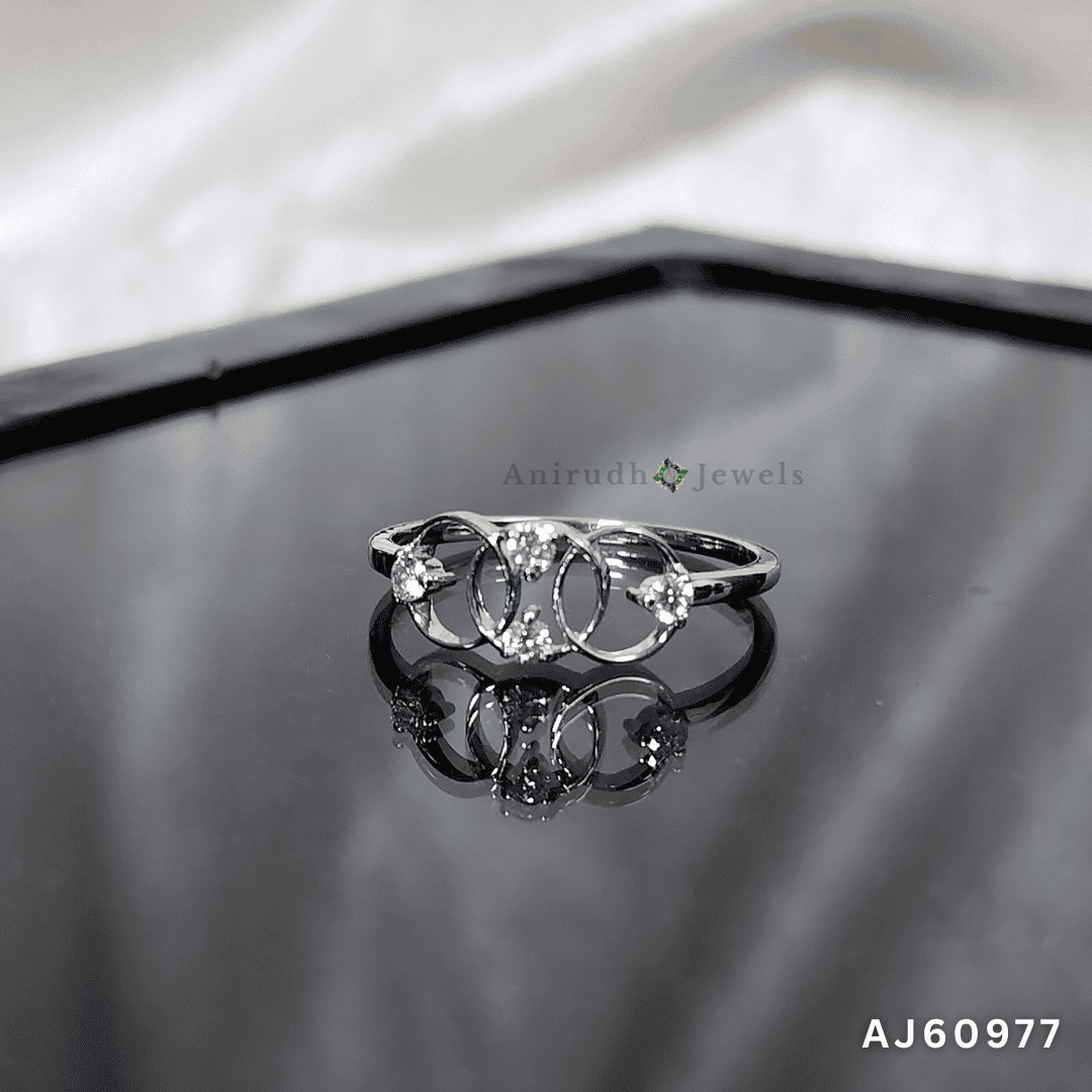 Trio Harmony Diamond Ring by Anirudh Jewels