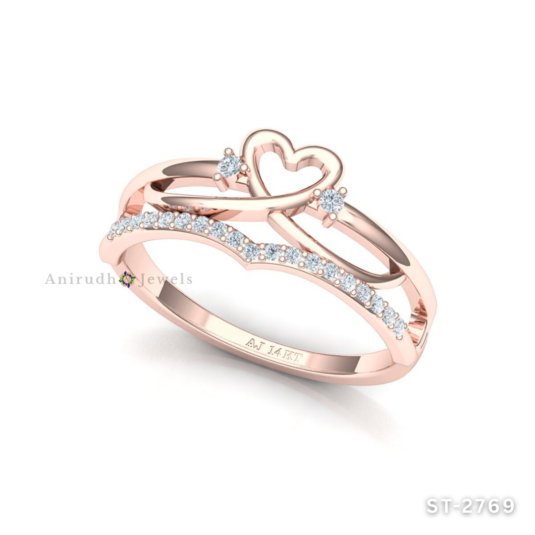 Eternal Heart Diamond Ring By Anirudh Jewels