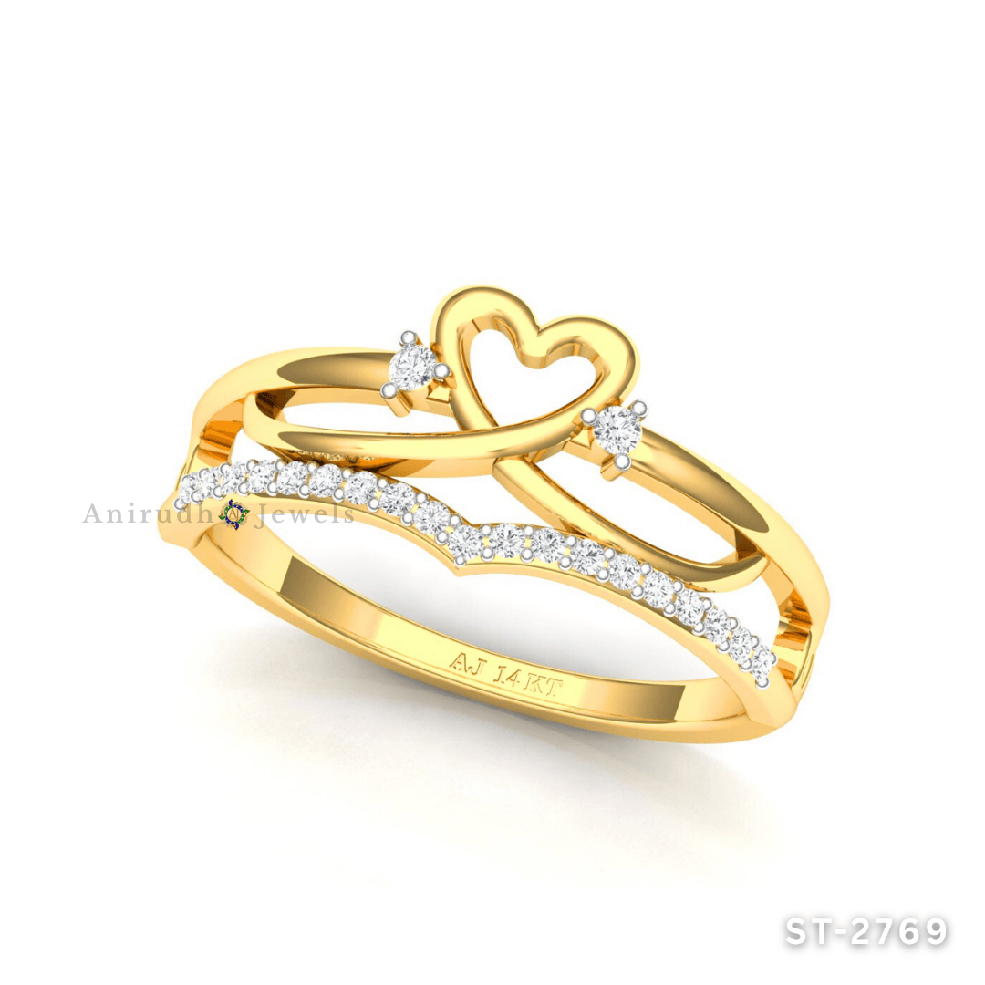 Eternal Heart Diamond Ring By Anirudh Jewels