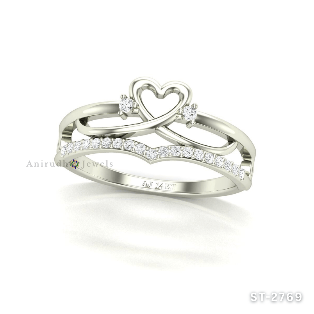 Eternal Heart Diamond Ring By Anirudh Jewels