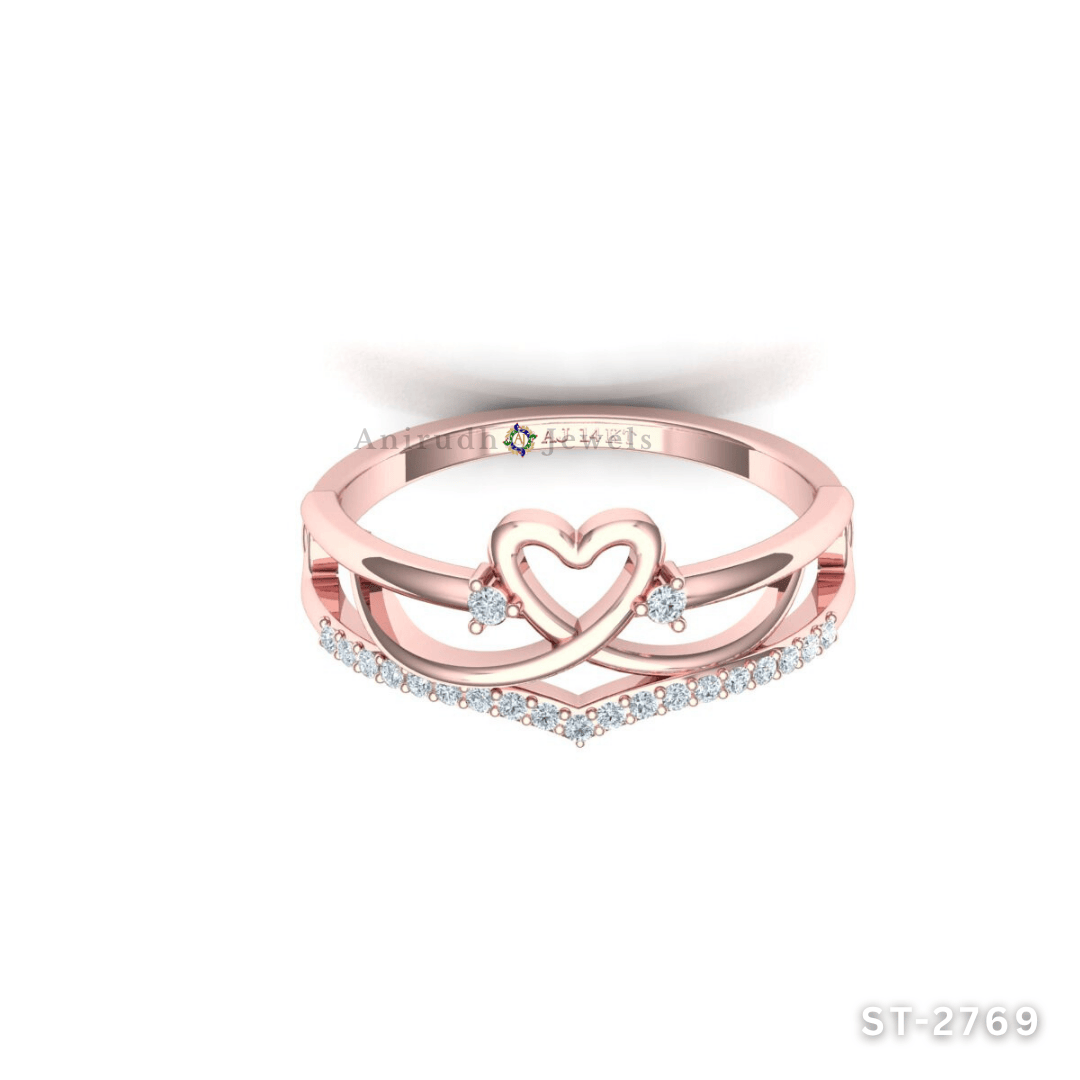 Eternal Heart Diamond Ring By Anirudh Jewels