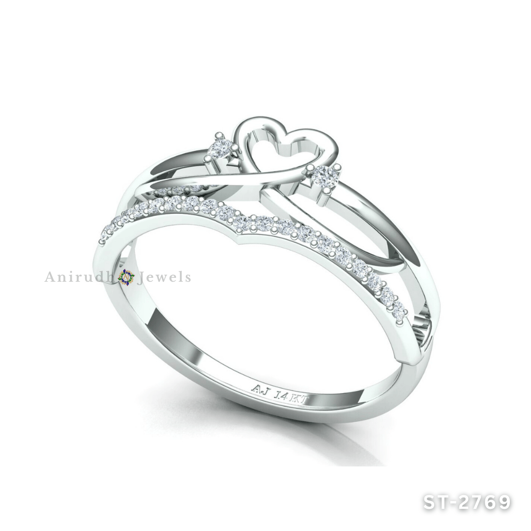 Eternal Heart Diamond Ring By Anirudh Jewels