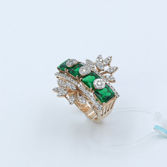 Diamond & Emerald Statement Ring