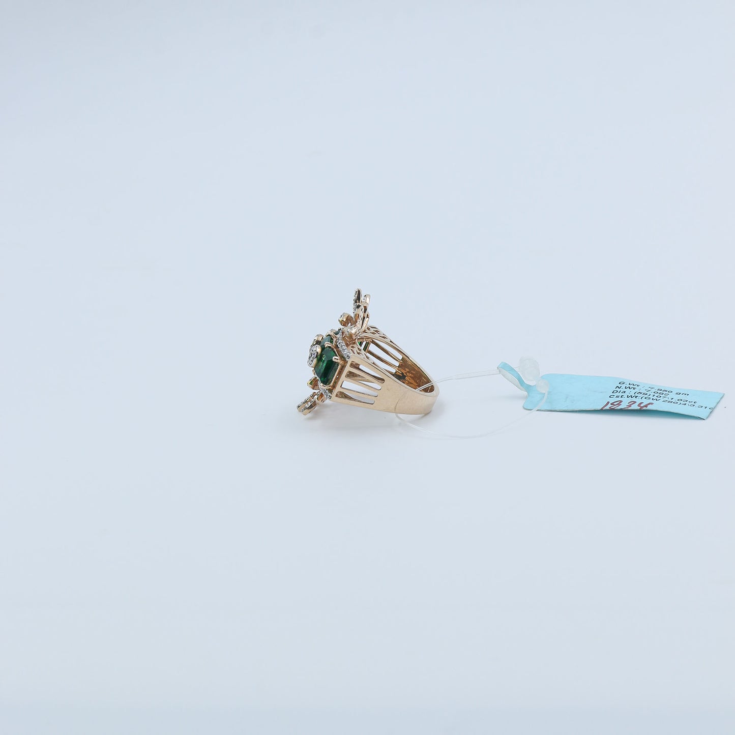 Diamond & Emerald Statement Ring