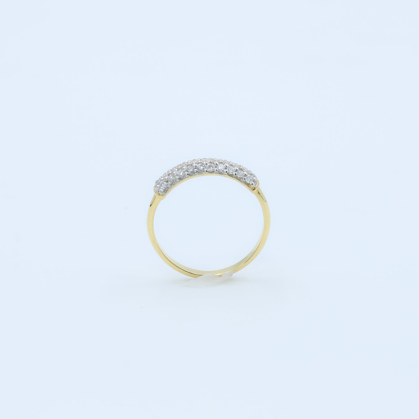 Gold Channel Set Diamond Band Ring