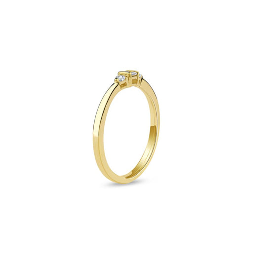 Yellow Gold Emerald-Cut Solitaire Ring