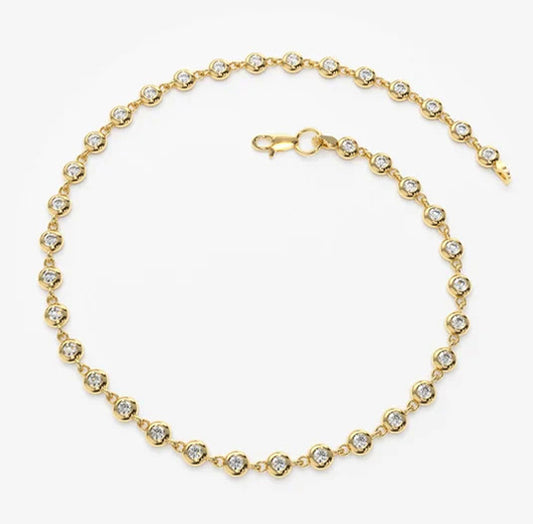 Elegant Diamond Brilliance Tennis Bracelet - Anirudh Jewels