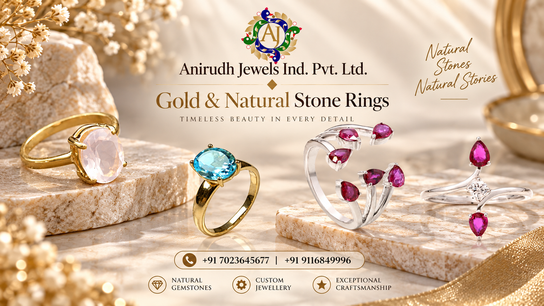 Shop Gemstone Rings | Gold & Natural Stone Rings for Men & Women | Anirudh Jewels