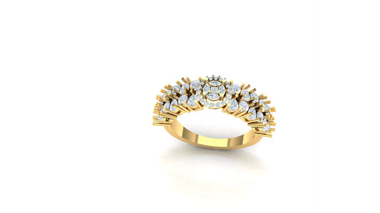 CVD Diamond Tiered Marquise Cluster Ring