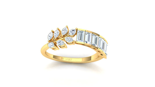 CVD Diamond Bar-Set Wide Eternity Band