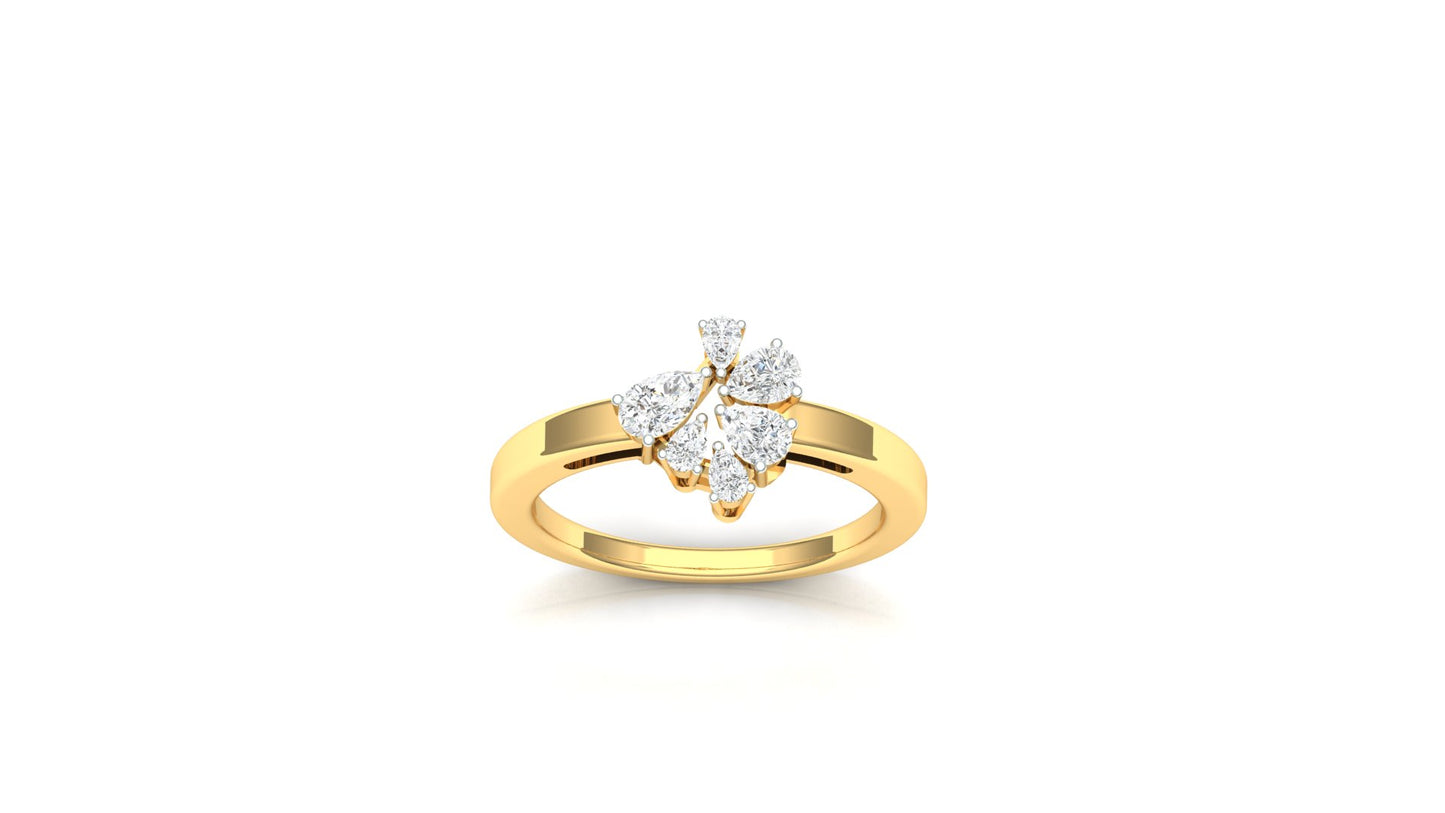 CVD Diamond Asymmetrical Multi-Stone Ring