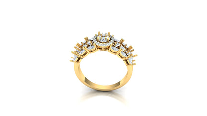 CVD Diamond Central Hexagonal Cluster Ring