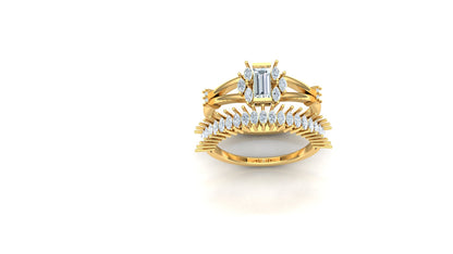 CVD Diamond Tiered Halo Statement Ring