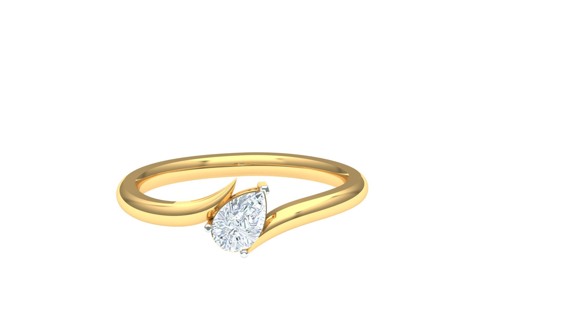 CVD Diamond Heart-Shaped Solitaire Ring – Anirudh Jewels