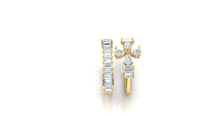 CVD Diamond Halo Cluster Dome Ring