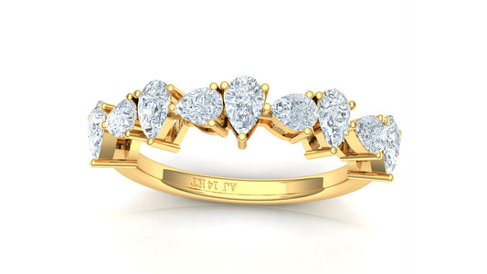 Two-Tone Cluster Diamond Dress Ring