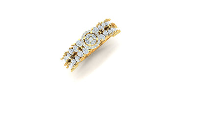 CVD Diamond Tiered Marquise Cluster Ring