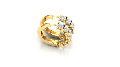 CVD Diamond Dual Row Band Ring