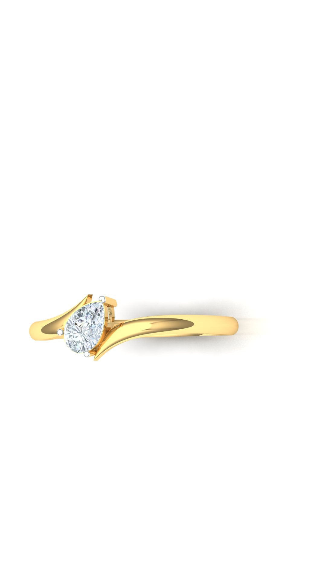 CVD Diamond Heart-Shaped Solitaire Ring