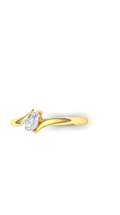 CVD Diamond Heart-Shaped Solitaire Ring