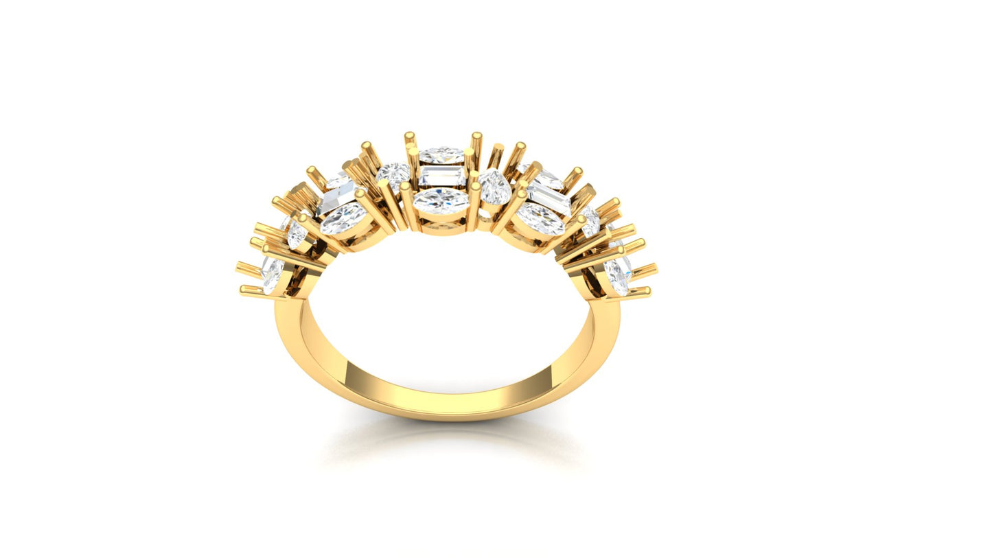 CVD Diamond Floral Cluster Ring - ST-2451