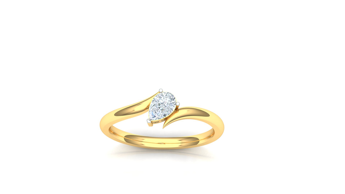 CVD Diamond Heart-Shaped Solitaire Ring