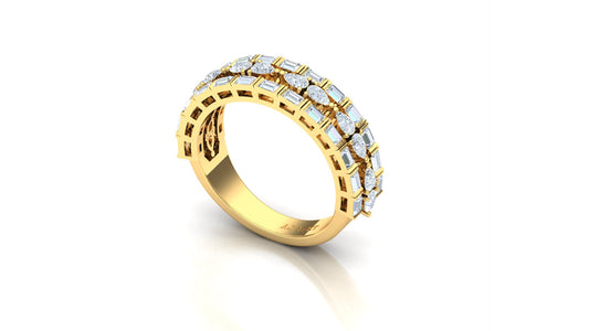 CVD Diamond Dome Cluster Ring