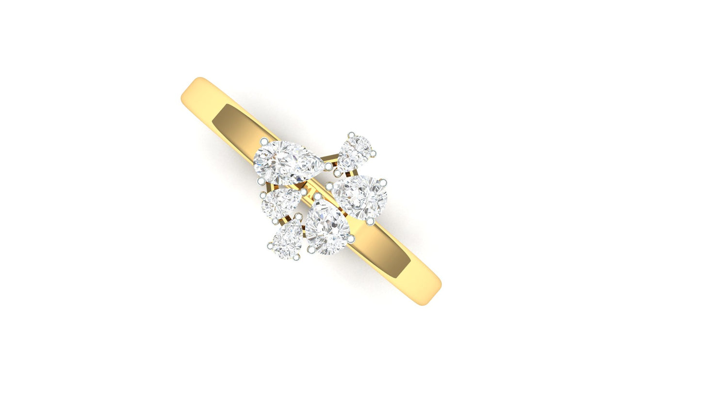 CVD Diamond Asymmetrical Multi-Stone Ring