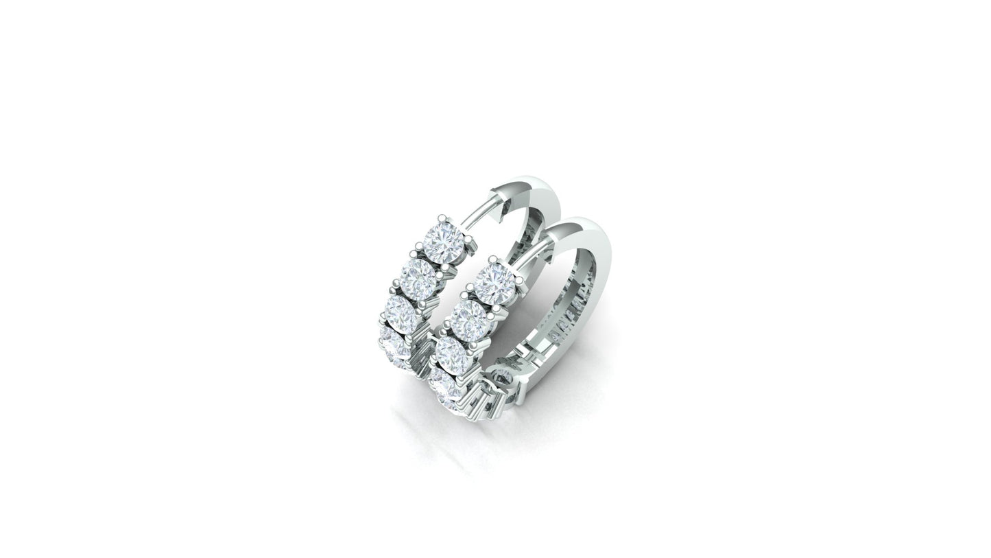 CVD Diamond Dual Row Band Ring
